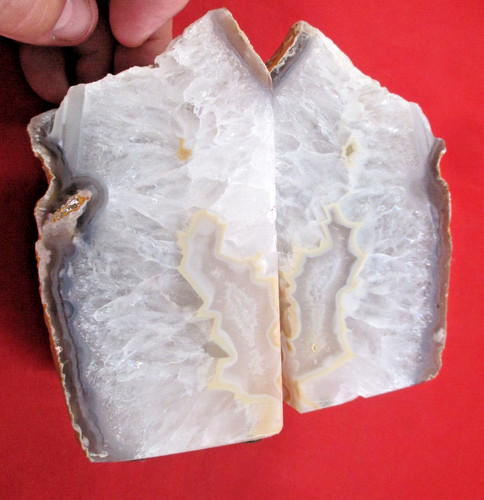 Large set natural agate - of,