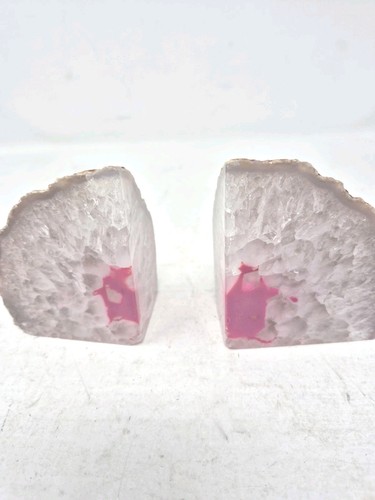 Geode bookends polished - polished, agate